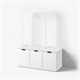 NORDLI, комод с 3 ящиками, белый 592.951.37