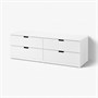 NORDLI, комод с 4 ящиками, белый 392.084.24