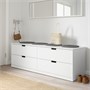NORDLI, комод с 4 ящиками, белый 392.084.24