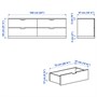 NORDLI, комод с 4 ящиками, белый 392.084.24