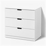 NORDLI, комод с 3 ящиками, белый 592.084.23