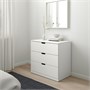 NORDLI, комод с 3 ящиками, белый 592.084.23