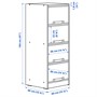 BRUKSVARA, шкаф для хранения с 4 ящиками, коричневый/темно-серый 105.598.27