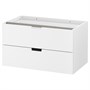 NORDLI, модульный комод с 2 ящиками, белый 403.556.59