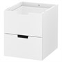NORDLI, модульный комод с 2 ящиками, белый 803.556.57