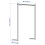 NORDLI, дополнительная штанга для одежды, белая 104.150.42