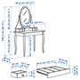 HEMNES, туалетный столик, белый 103.556.70