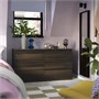 STORKLINTA, комод с 6 ящиками, темно-коричневый/под дуб 905.612.42