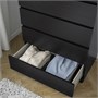 MALM, комод с 6 ящиками, черно-коричневый 603.546.25