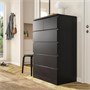 MALM, комод с 6 ящиками, черно-коричневый 603.546.25