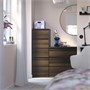 STORKLINTA, комод с 5 ящиками, темно-коричневый/под дуб 705.611.20