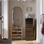 STORKLINTA, комод с 5 ящиками, темно-коричневый/под дуб 705.611.20