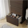 STORKLINTA, комод с 5 ящиками, темно-коричневый/под дуб 705.611.20