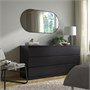 MALM, комод с 6 ящиками, черно-коричневый 903.546.24