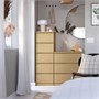 STORKLINTA, комод с 5 ящиками, под дуб 505.611.21