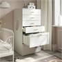 SMÅSTAD / PLATSA, комод с 6 ящиками, белый с рамкой 093.962.47