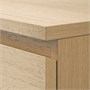 MALM, комод с 3 ящиками, дубовый шпон, беленый 303.546.60