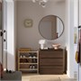 STORKLINTA, комод с 3 ящиками, темно-коричневый/под дуб 005.611.14