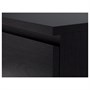 MALM, комод с 4 ящиками, черно-коричневый 103.546.23