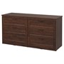 SONGESAND, комод с 6 ящиками, коричневый 803.667.93