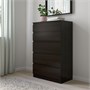KULLEN, комод с 5 ящиками, черно-коричневый 103.557.31