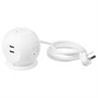 HAGSTA, 3-контактная розетка с 2 портами USB 805.787.47