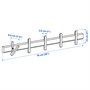 IKEA PS 2026, вешалка с 5 крючками, массив березы 806.187.10