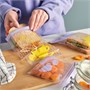 ISTAD, закрывающаяся сумка, сиренево-желтый с рисунком 906.283.46