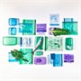ISTAD, закрывающаяся сумка, сиренево-желтый с рисунком 906.283.46