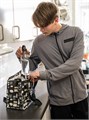 FLADDRIG, Сумка для обеда, серая с рисунком 104.972.26
