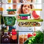 HAVSTOBIS, контейнер для пищевых продуктов с крышкой, набор из 5 шт., прозрачный/разноцветный 705.610.16