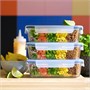 IKEA 365+, пищевой контейнер с крышкой, прямоугольный стекло/пластик 692.690.72