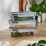 IKEA 365+, пищевой контейнер с крышкой, прямоугольный/стекло 706.238.30