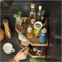 NÅLBLECKA, Угловая полка металл/бамбук для кухонной столешницы 206.185.72