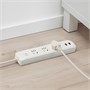 KOPPLA, 3-контактная розетка с 2 портами USB 805.857.62