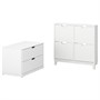 STÄLL / NORDLI, Мебель для прихожей, 2 шт., белая 195.279.31