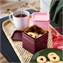 BLOMNING, банка с крышкой, коричнево-красная/розовая для кофе/чая 606.111.54