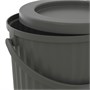 DAMMÄNG, мусорное ведро с крышкой, темно-серое 205.599.83