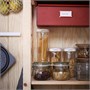 IKEA 365+, баночка для сухих кормов с крышкой, прозрачная/белая 101.340.23