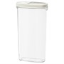 IKEA 365+, баночка для сухих кормов с крышкой, прозрачная/белая 101.340.23