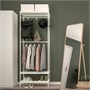 MACKAPÄR, вешалка с отделением для обуви, белая 705.309.87