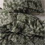 DAGGBJÖRNBÄR, пододеяльник и 2 наволочки, темно-зеленый/цветочный узор 406.321.43