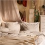 SOLFIBBLA, пододеяльник и наволочка, бело-бежевый/в полоску 106.109.58