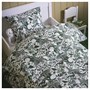 SKOGSDUVA, пододеяльник и наволочка, бело-зеленый/лесной узор 205.768.07