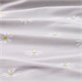 NATTSLÄNDA, пододеяльник и наволочка, цветочный узор, серый/белый 405.080.25