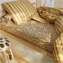 SANDLÖPARE, простыня на подгонке, светло-коричневая/рисунок гепарда 606.031.87
