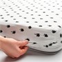 GRÖNFINK, Простыня на кроватке, белый/дерево 805.723.97