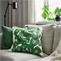 UNDERBLOMMA, чехол на подушку, белый/зеленый 805.721.99