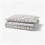 RODGERSIA, пододеяльник и наволочка, серый/белый 505.794.04
