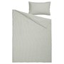 SOLFIBBLA, пододеяльник и наволочка, бело-зеленый/в полоску 006.112.89